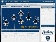 Tablet Screenshot of airforcesmallbiz.org